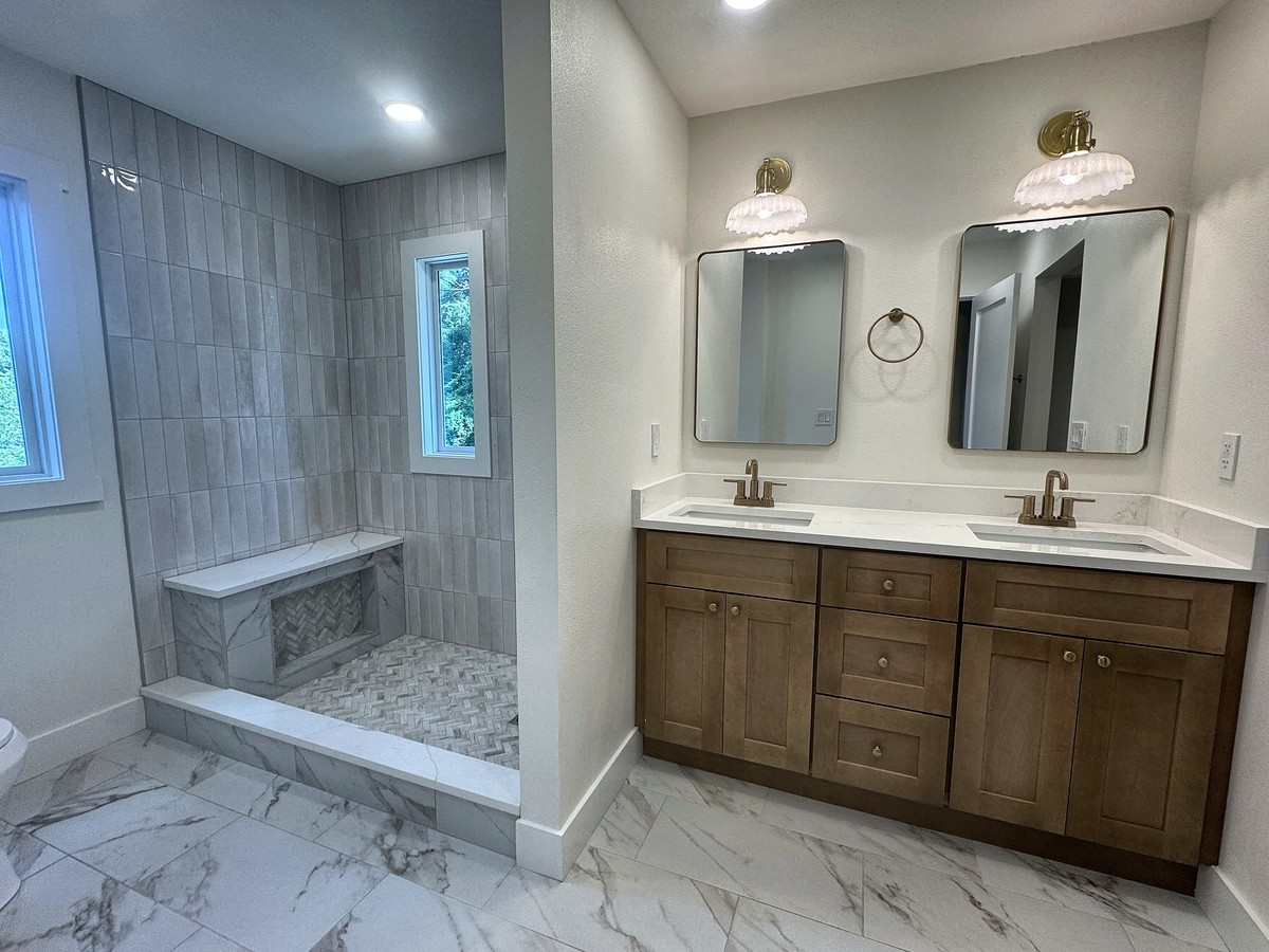 Primary bathroom after renovation, New Port Richey, FL