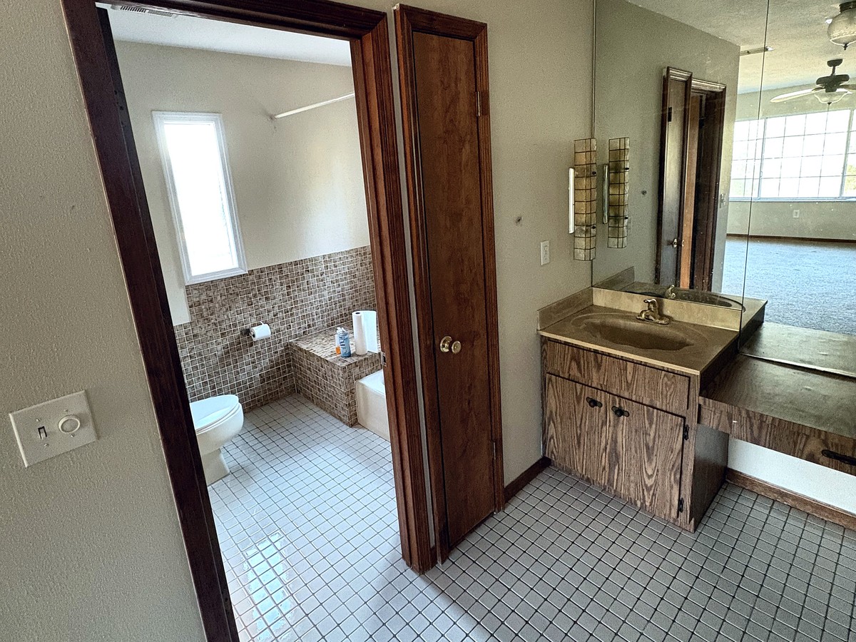 Primary bathroom before renovation, New Port Richey, FL